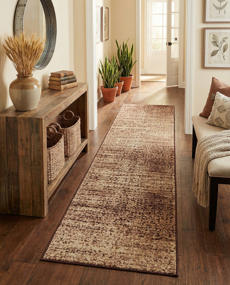 Autumn Meadow Collection Area Rug -  Ironbark Runner Beige  lifestyle 51