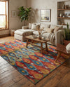 Urban Terrace Collection Area Rug -  Compass Rectangle Multi  lifestyle 19