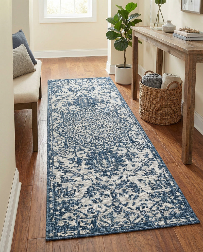 Urban Oasis Rugs Collection Area Rug -  Penthouse (Blue) Runner Blue  lifestyle 47