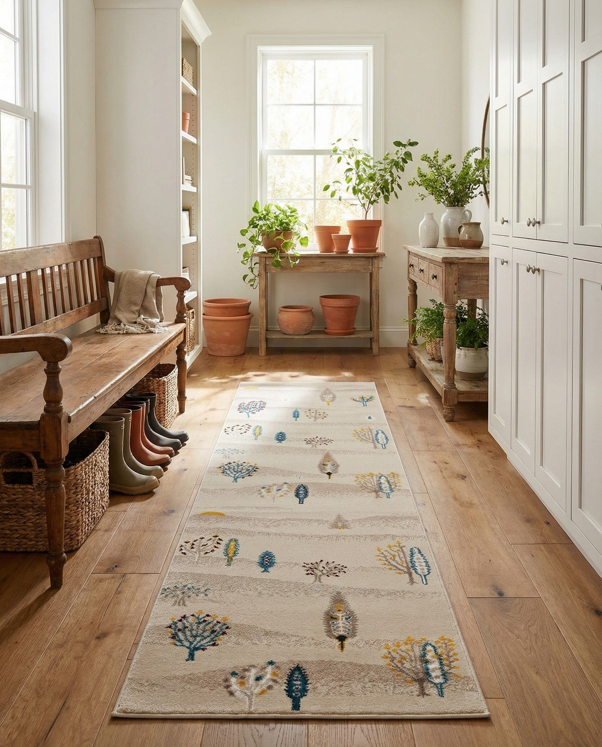 Coastal Haven Collection Area Rug -  Surfside Runner Ivory  lifestyle 101