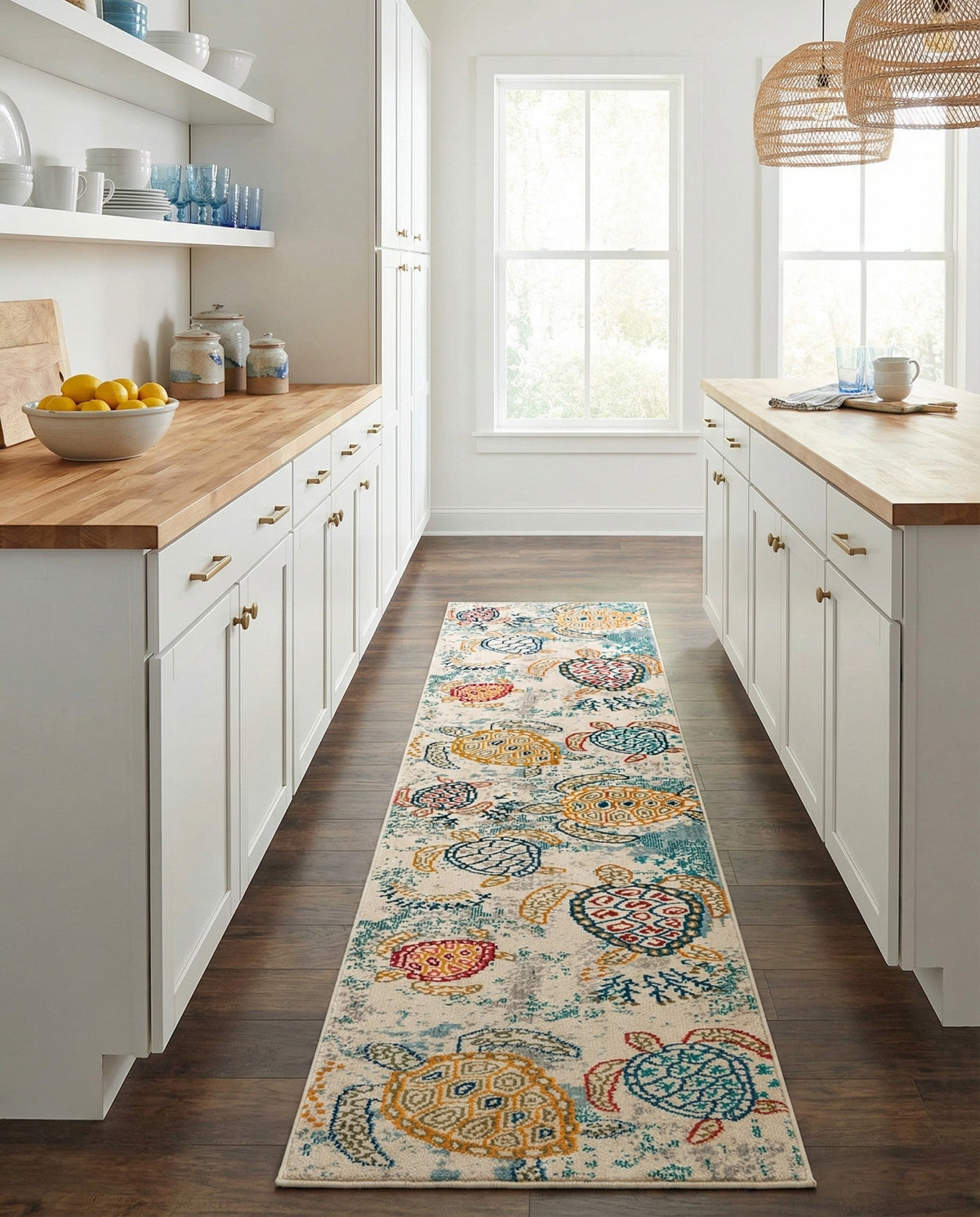 Sorrento Shores Collection Area Rug -  Massa Runner Beige  lifestyle 111