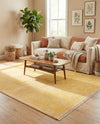 Bazaar Chic Collection Area Rug - Marrakech Square Yellow  lifestyle 51