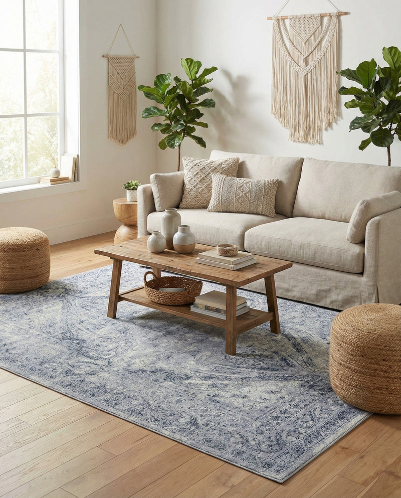 Coastal Manor Collection Area Rug -  Seagrove Rectangle Dark Blue  lifestyle 9