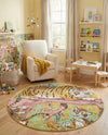 Wonder Tykes Collection Area Rug -  Groove Round Multi  lifestyle 54