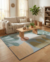 Coastal Terrace Collection Area Rug -  Boardwalk Rectangle Blue  lifestyle 11