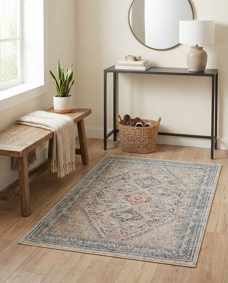 Coastal Haven Collection Area Rug -  Harborview Rectangle Multi  lifestyle 18