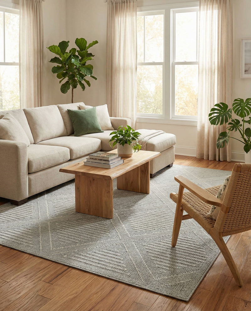 Savannah Pergola Collection Area Rug -  Eden Rectangle Light Gray  lifestyle 40