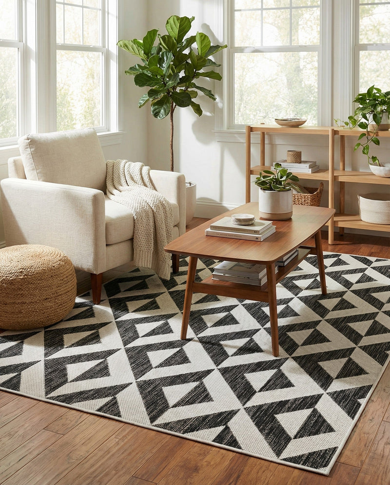 Urban Oasis Rugs Collection Area Rug -  Highrise (Charcoal Gray) Rectangle Charcoal Gray  lifestyle 27
