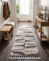 Cozy Cove Shag Collection Area Rug -  Tidewater Runner Gray  lifestyle 55