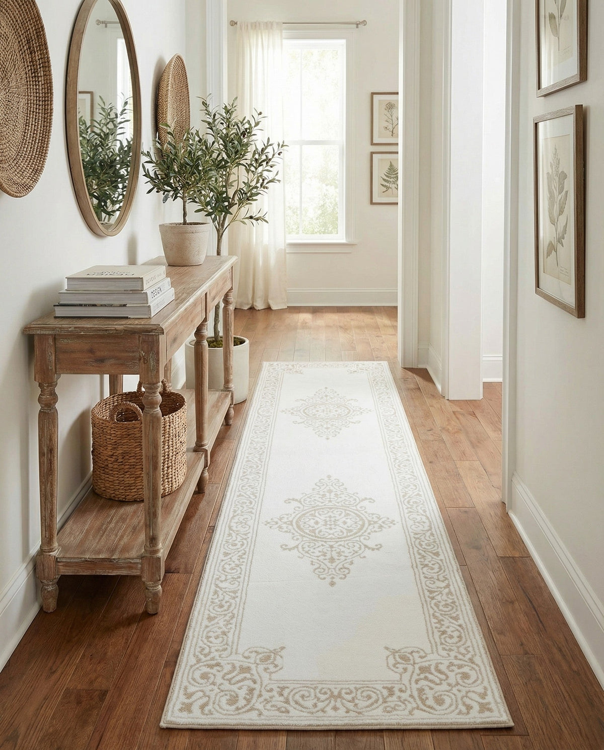Sanctuary Retreat Collection Area Rug - Haven Runner Snow White  lifestyle 84