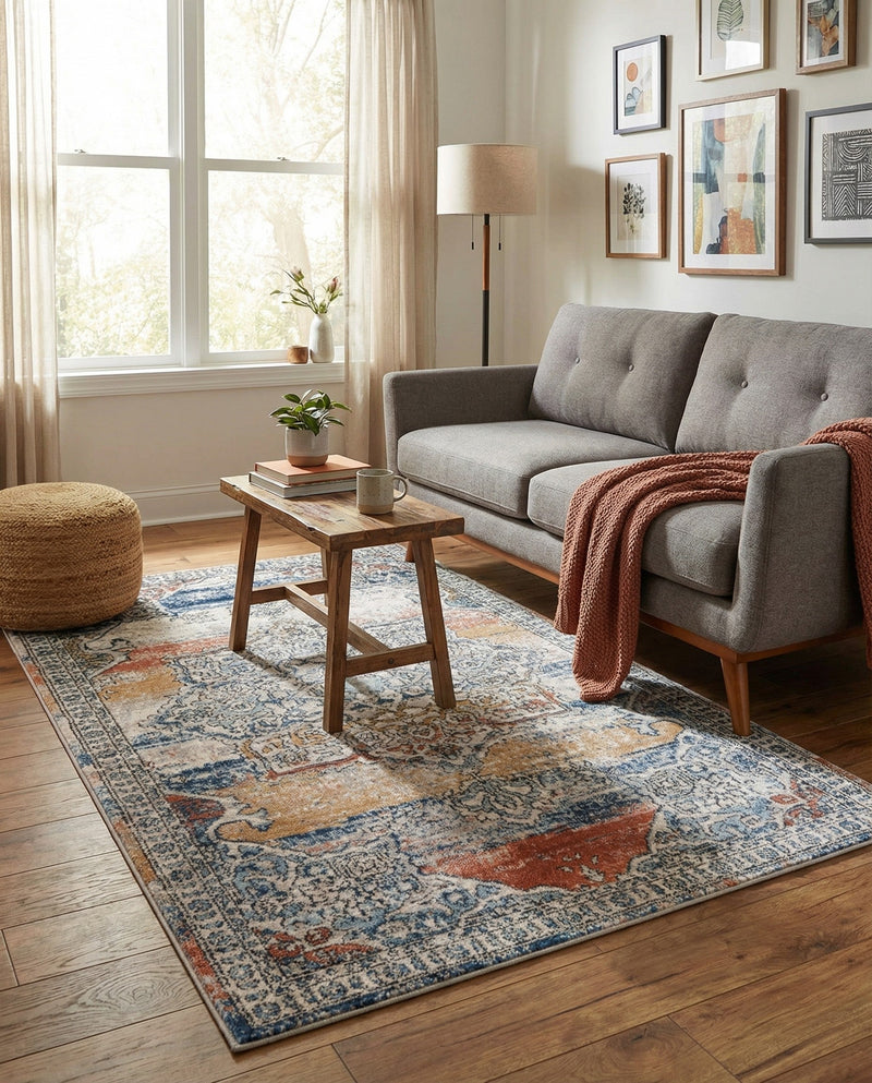 Mykonos Manor Collection Area Rug -  Tinos (Multi) Rectangle Multi  lifestyle 26