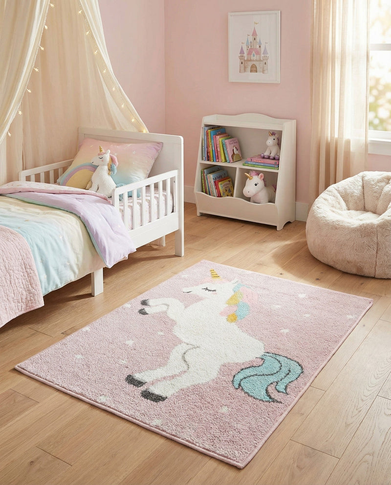 Wonder Tykes Collection Area Rug -  Tangle Rectangle Pink  lifestyle 5