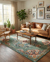 Brighton Terrace Collection Area Rug - Hove (Green) Rectangle Green  lifestyle 16