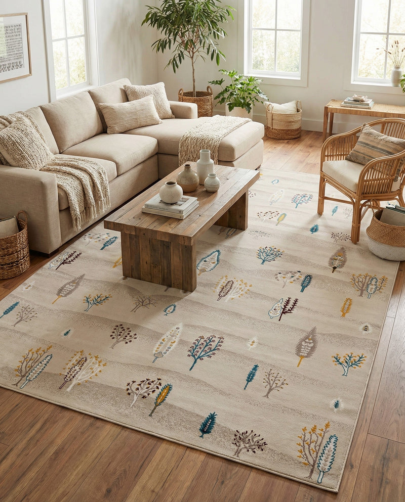 Coastal Haven Collection Area Rug -  Surfside Rectangle Ivory  lifestyle 10