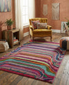 Chromatic Oasis Collection Area Rug -  Dapple Rectangle Multi  lifestyle 9