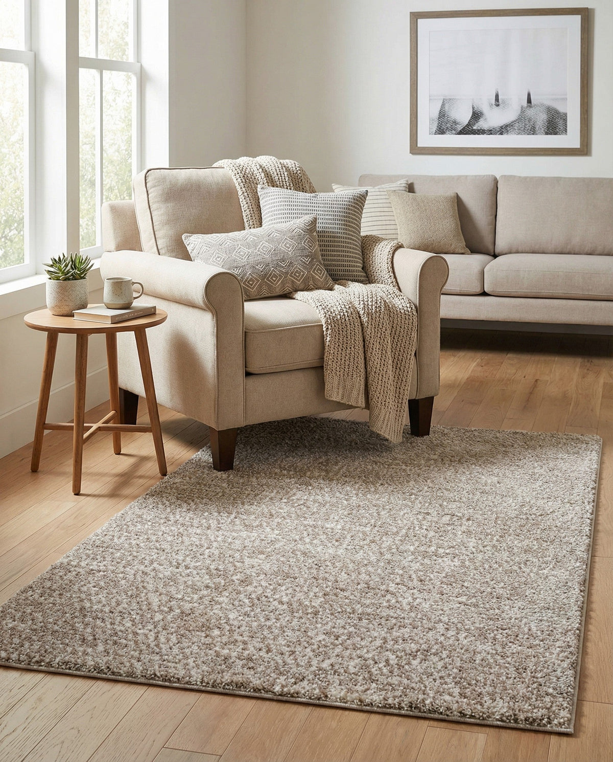 Sienna Collection Area Rug -  Verona Rectangle Cloud Gray  lifestyle 61