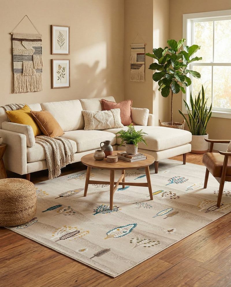 Coastal Haven Collection Area Rug -  Surfside Rectangle Ivory  lifestyle 21