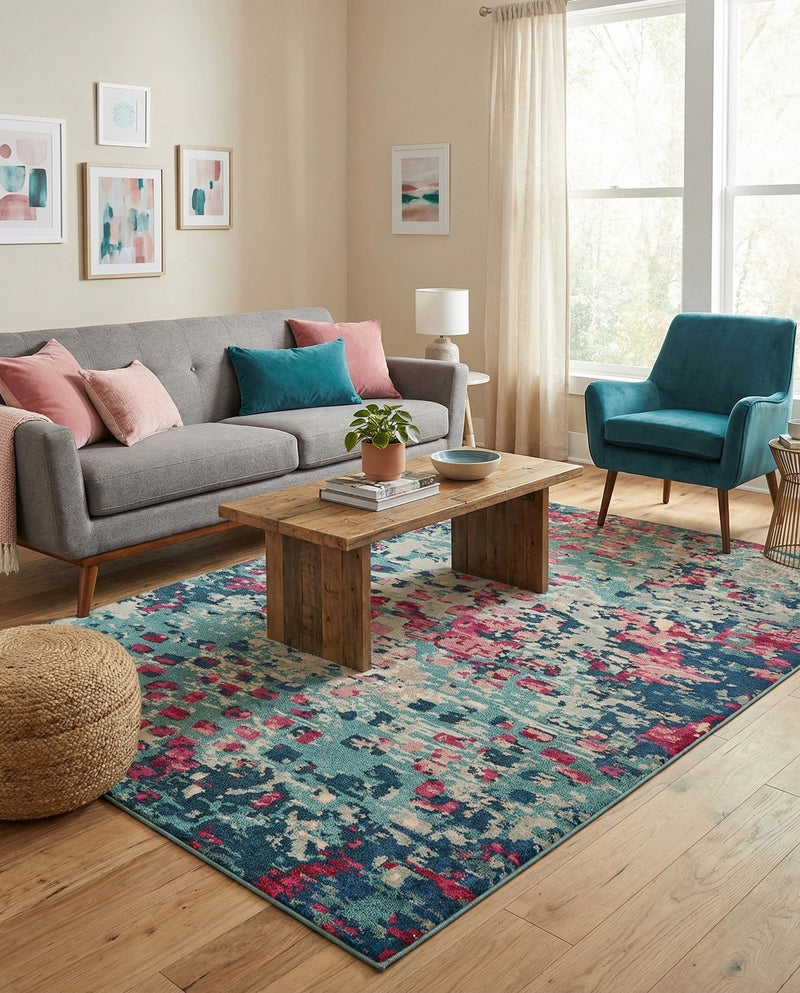 Sevilla Splendor Collection Area Rug - Alcazar Rectangle Blue  lifestyle 35
