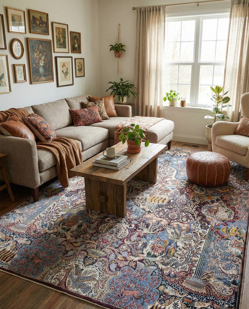 Heritage Elegance Collection Area Rug -  Louvre Rectangle Multi  lifestyle 5