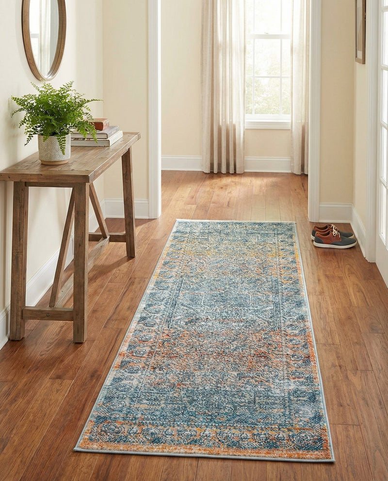 Coastal Haven Collection Area Rug -  Oceania Runner Multi  lifestyle 38