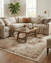 Eden Oasis Collection Area Rug -  Tranquility (Beige) Rectangle Beige  lifestyle 3