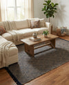 Woven Seaside Jute Collection Area Rug - Oia Rectangle Navy Blue and White  lifestyle 40