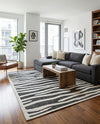 Monochrome Collection Area Rug - Slate Rectangle Gray  lifestyle 10