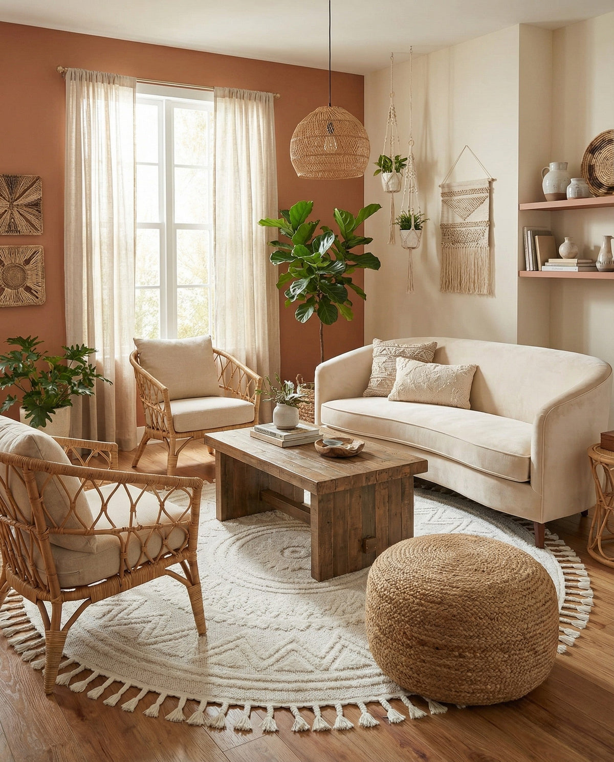 Sahara Chic Collection Area Rug -  Tangier Round   lifestyle 197