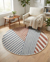 Urban Oasis Rugs Collection Area Rug -  Loft Round Blue  lifestyle 53