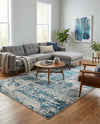 Bloomsbury Elegance Collection Area Rug -  Belgravia Rectangle Blue  lifestyle 16