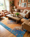 Heritage Elegance Collection Area Rug -  Winterthur (Orange) Rectangle Orange  lifestyle 15