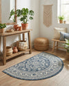 Tribal Terrace Treasures Collection Area Rug -  Incan Isle (Blue) Hearth Blue  lifestyle 43