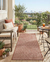 Urban Terrace Collection Area Rug -  Astoria (Rust Red) Runner Rust Red  lifestyle 35