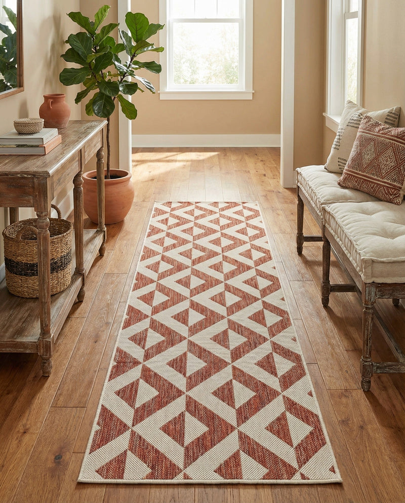 Urban Oasis Rugs Collection Area Rug -  Highrise (Rust Red) Runner Rust Red  lifestyle 47