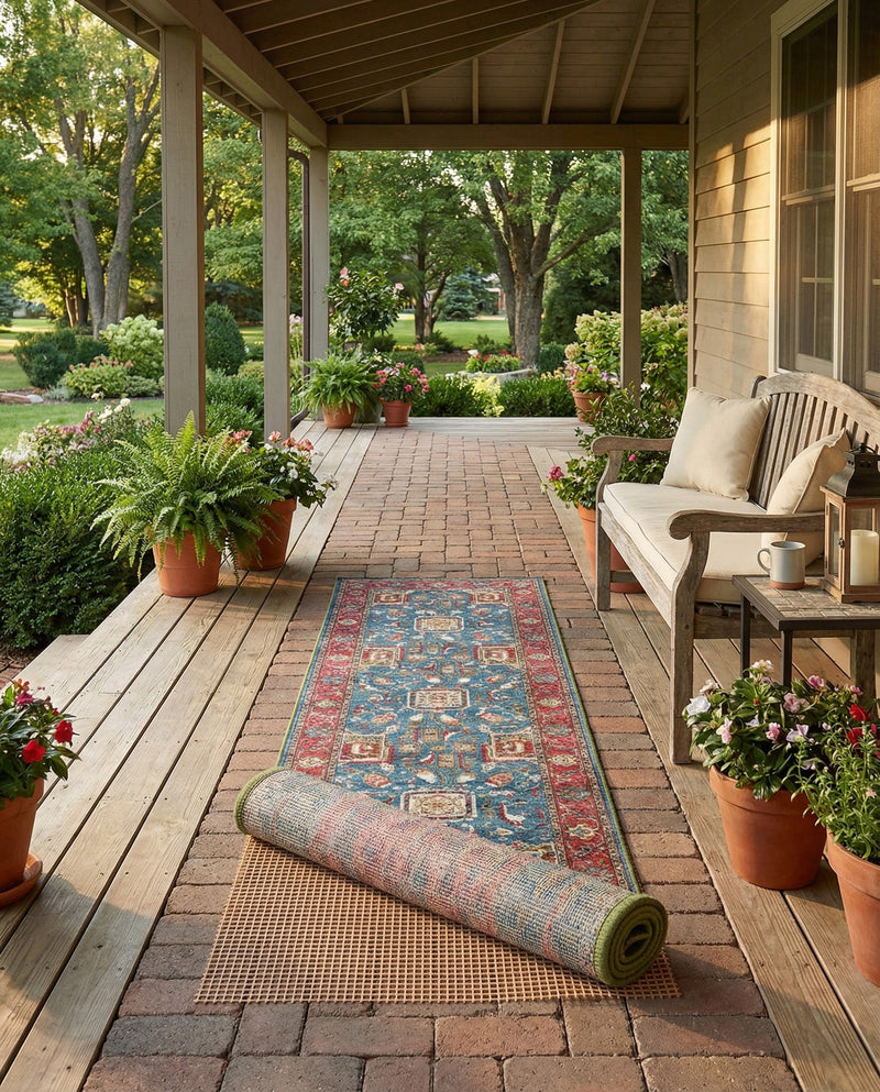 All-Weather Floor Shield Collection Rug Pad - Terracotta Runner Brown  lifestyle 31