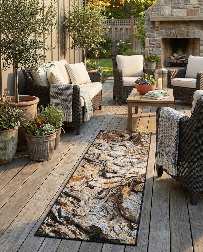 Urban Terrace Collection Area Rug -  Horizon Runner Multi  lifestyle 66
