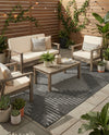 Urban Terrace Collection Area Rug -  Chelsea (Charcoal Gray) Rectangle Charcoal Gray  lifestyle 27