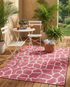 Savannah Escape Collection Area Rug -  Rainforest Rectangle Magenta  lifestyle 25