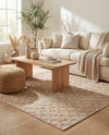 Garden Lattice Charm Collection Area Rug -  Pergola (Beige) Rectangle Beige  lifestyle 9