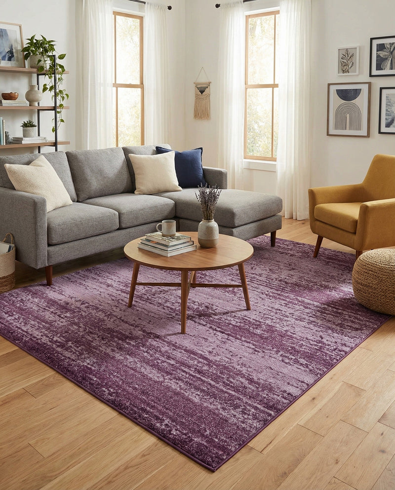 Studio Haven Collection Area Rug -  Gallery (Violet) Rectangle Violet  lifestyle 23