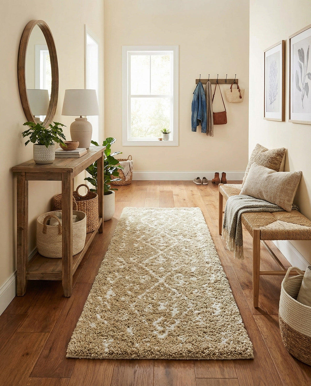 Casablanca Comfort Collection Area Rug - Sahara Runner Taupe  lifestyle 112