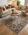 Casablanca Tapestry Collection Area Rug -  Marrakech (Cloud Gray) Square Cloud Gray  lifestyle 43