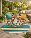 Terrace Fringe Collection Area Rug -  Veranda Round Multi  lifestyle 64
