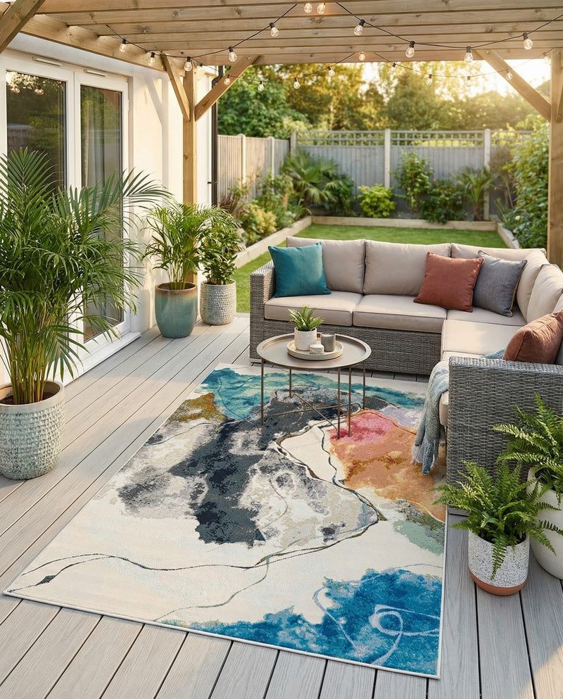 Urban Terrace Collection Area Rug -  Arbor Rectangle Multi  lifestyle 12