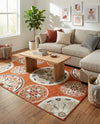 Urban Terrace Collection Area Rug -  Deck Rectangle Terracotta  lifestyle 33