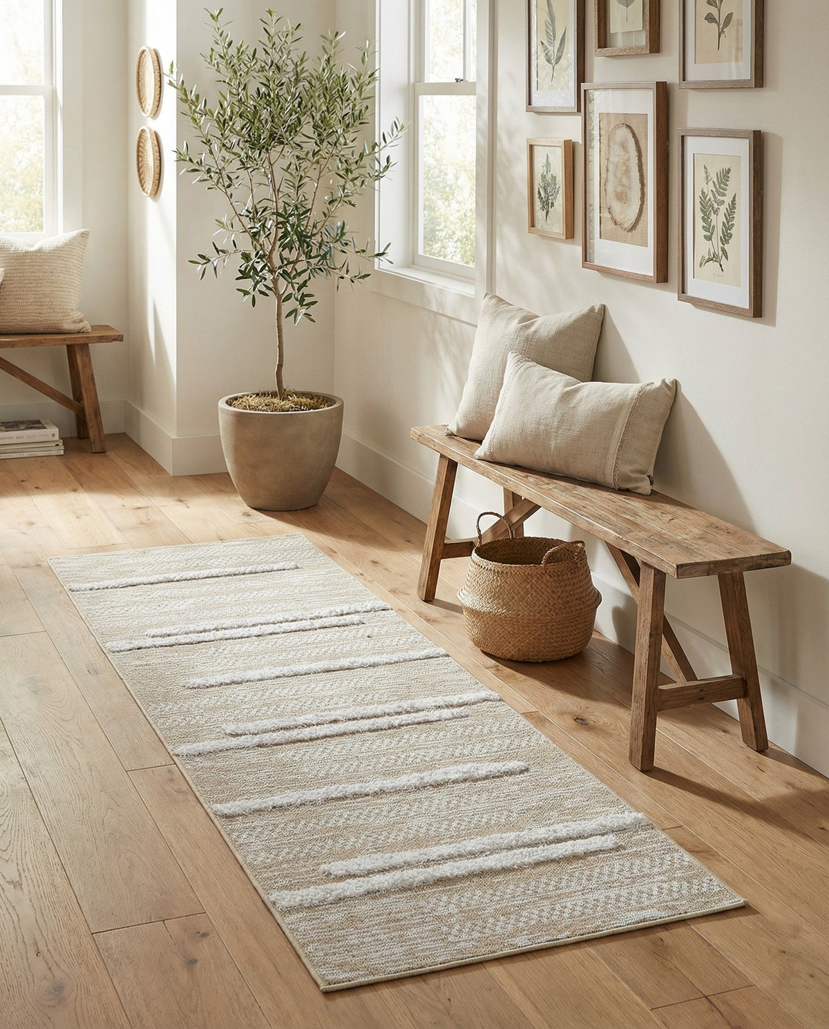 Cathedral Elegance Collection Area Rug - Chapel Runner Ivory  lifestyle 196