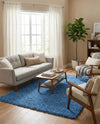 Plush Oasis Collection Area Rug - Serenity (Periwinkle Blue) Rectangle Periwinkle Blue  lifestyle 5