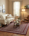 Aravalli Collection Area Rug -  Jaipur Rectangle Burgundy Red  lifestyle 10