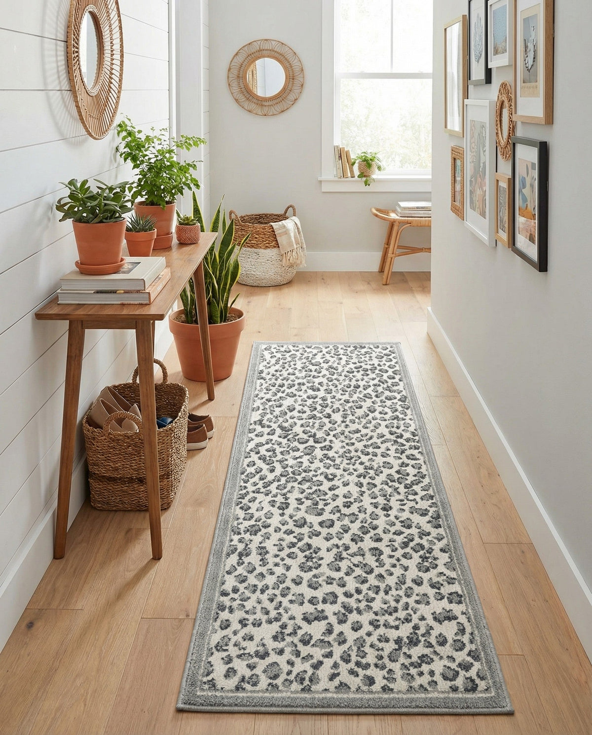Savannah Sojourn Collection Area Rug - Serengeti Runner Gray  lifestyle 147