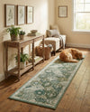 Brighton Terrace Collection Area Rug -  Rottingdean (Green) Runner Green  lifestyle 41